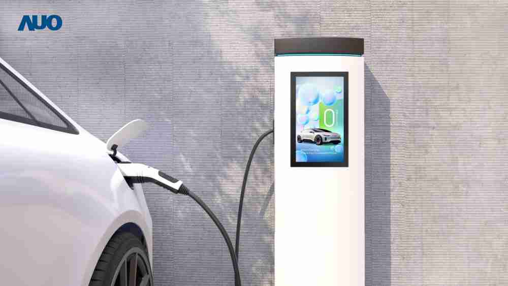 友達〝EVSE車用充電樁解決方案〞專為電動汽車充電樁設計，，，，具有高亮度、、、、克服戶外艱難環境的耐溫、、、、耐紫外線等特性，，並搭載散熱性及擴充性強的高效能工業電腦，，，可實現人機互動訴求，，，，如資訊顯示、、、、支付等應用