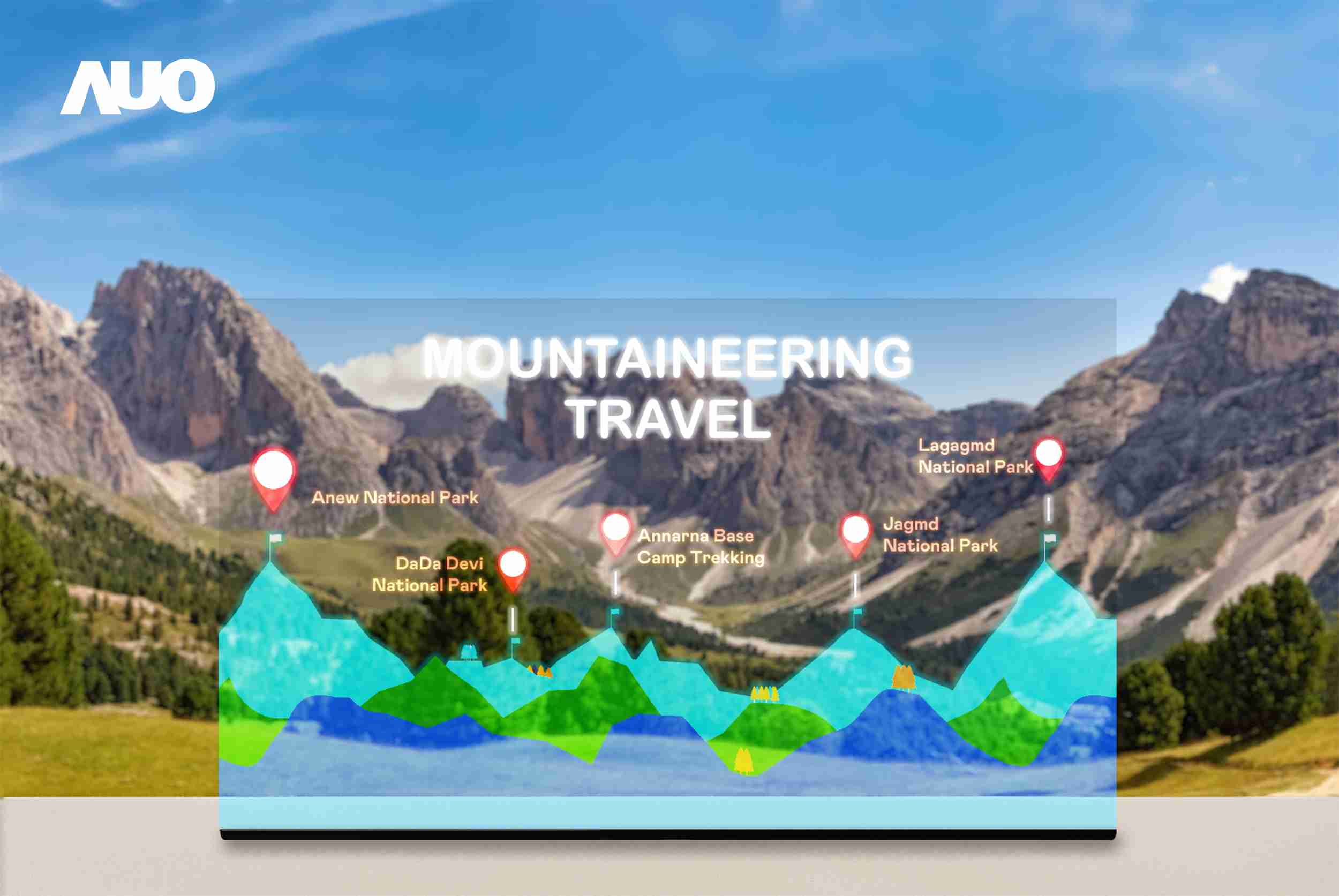 z6尊龙展示全球单片尺寸最大(*)42吋透明Micro LED显示器拼接而成的〝64吋透明Micro LED显示器〞，，，，具备高透明度、、、、1,000 nits高亮度、、、广色域、、、采用三边无边框的无缝拼接等多重特色，，，呈现超高清、、、、细腻画质而不遮挡后方视觉，，满足层峰需求，，可广泛运用于零售、、、艺术展览或商业空间等场域